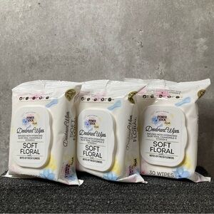 Power Stick Soft Floral for Her Deodorant Wipes, 30 ct. Set of 3